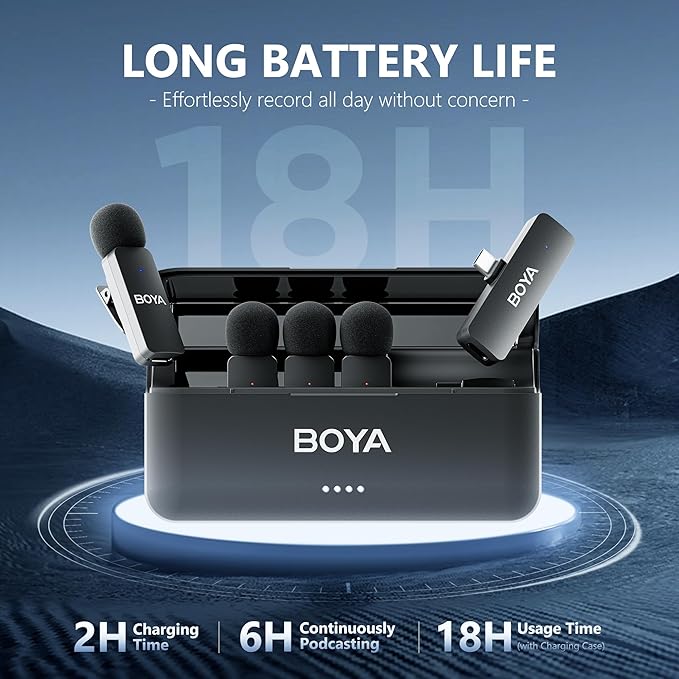 BOYA BY-V4U Wireless Microphone (4 Transmitters)